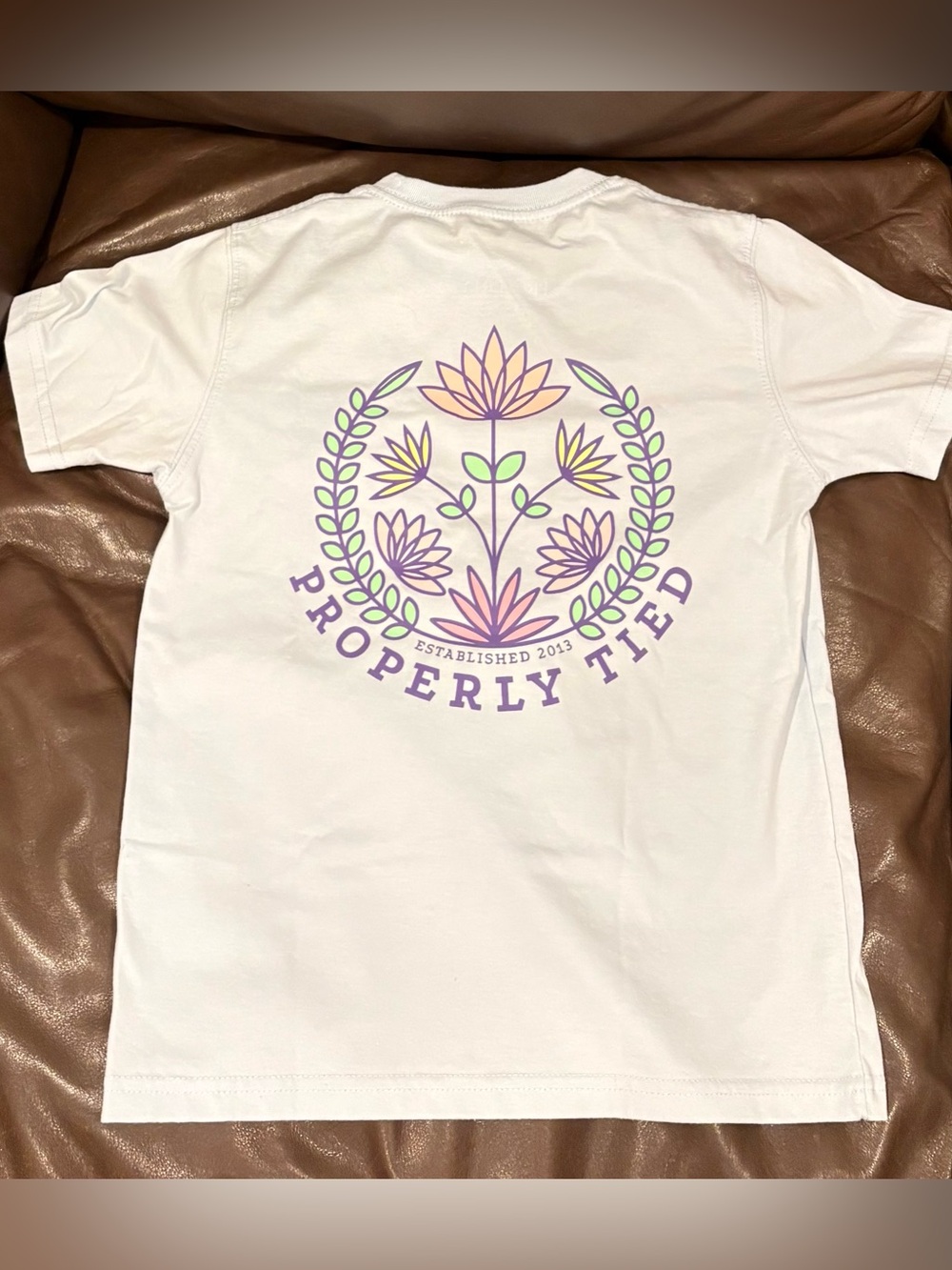 EUC - Properly Tied Girls Tee - light blue